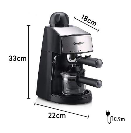 CAFETERA ELÉCTRICA DE ESPRESSO 800W SF-3534 - SONIFER 240ML