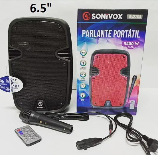 PARLANTE 6.5 PULGADAS CON MICROFONO