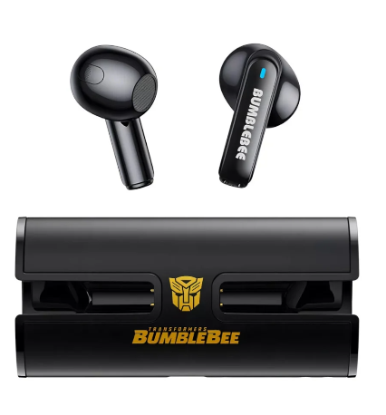AUDÍFONOS TRANSFORMERS INALÁMBRICOS TF-T02 BLUETOOTH AURICULARES BLACK