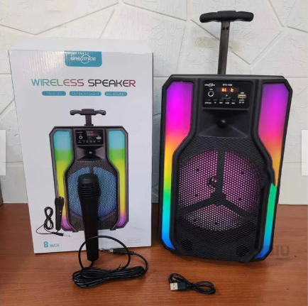 PARLANTE 8 PULGADAS CON LUCES RGB