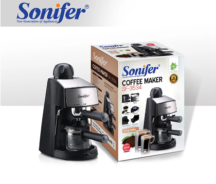 CAFETERA ELÉCTRICA DE ESPRESSO 800W SF-3534 - SONIFER 240ML