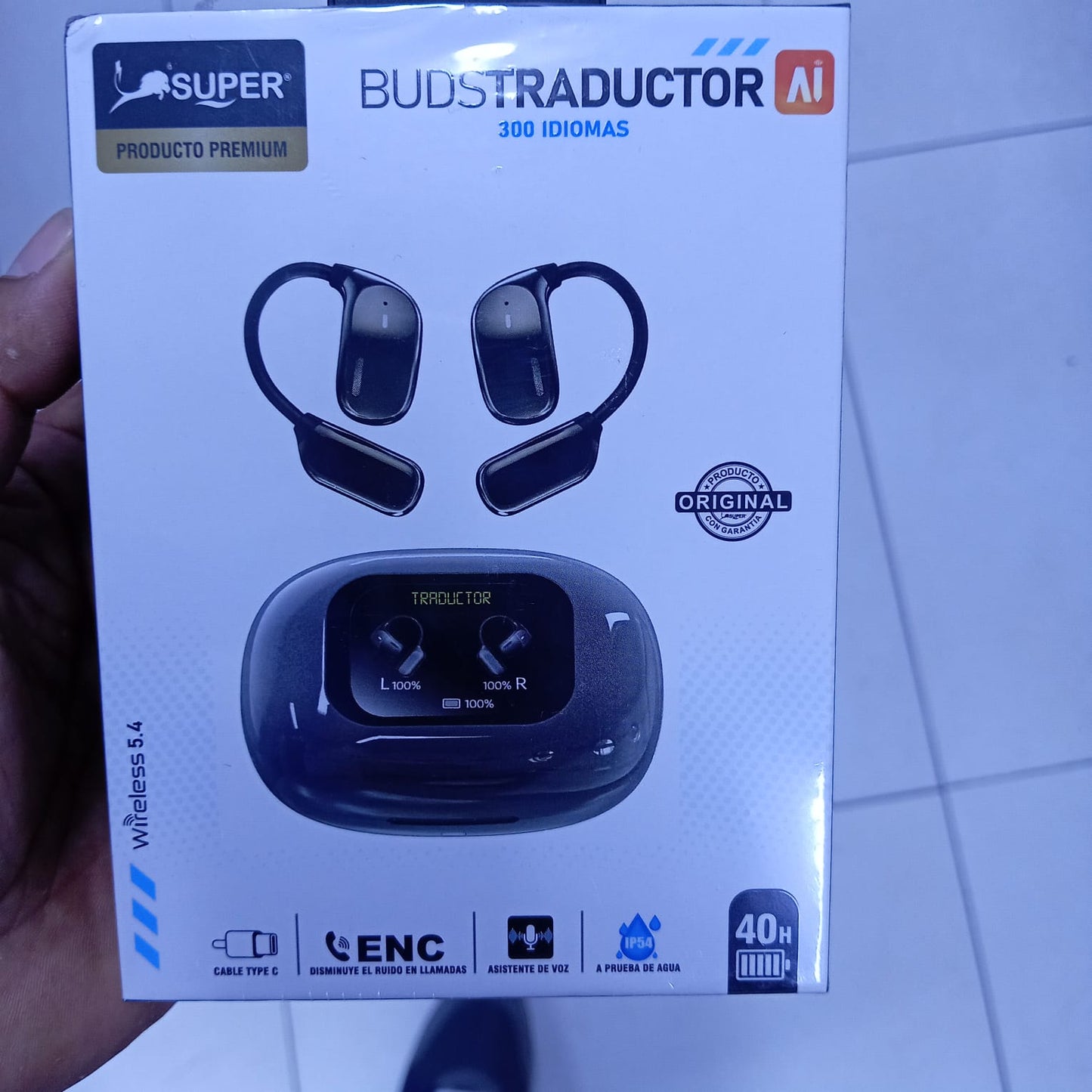 Auriculares Deadu Jm16 Traductores Idiomas Bluetooth Negro Negro