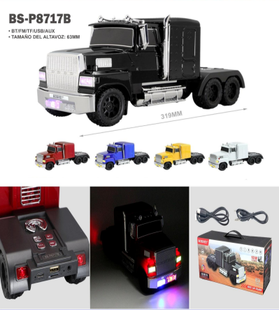 PARLANTE CAMION CON LUCES RECARGABLE