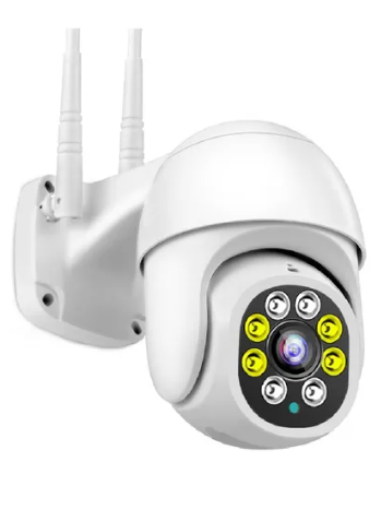 Cámara de seguridad V380 Para Exteriores Cámara Seguridad ip wifi con resolución 2MP visión nocturna incluida color blanco