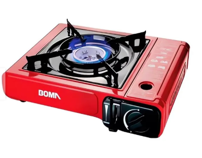 COCINA A GAS BOMA BDZ-155A PORTÁTIL 1 HORNILLA 2 EN 1 PICNIC CAMPING