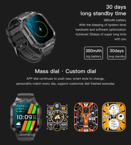 SMARTWATCH MILITAR PRO4 SUMERGIBLE INDESTRUCTIBLE