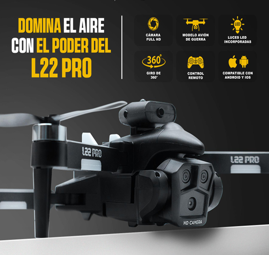 DRON L22 PRO CON LUCES LED