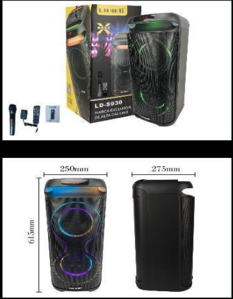 Parlante torre Lidimi LD-S930 inalámbrico con excelente calidad de sonido y micrófono incluido