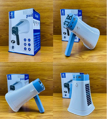MEGAFONO SOLAR PORTATIL INALAMBRICO