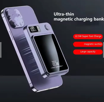 POWER BANK MAGNÉTICO SUPER CARGA INALÁMBRICA 15000MAH