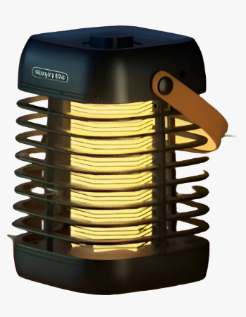 Lámpara Mata Mosquitos Recargable 2 En 1 Negro