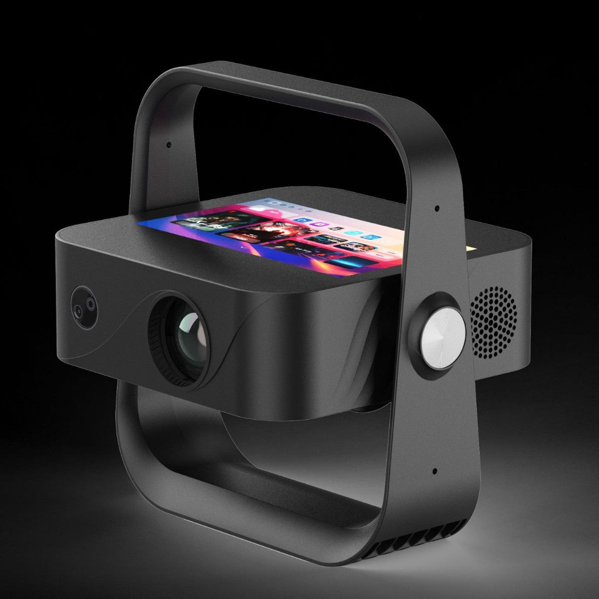 Proyector de pantalla táctil 4K: pantalla dual, portátil, juegos y karaoke, HDMI/USB, inalámbrico BT/WiFi, experiencia de cine en casa