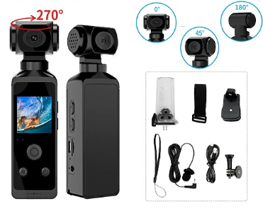 Cámara De Acción 4k Hd, Magnética, Wifi, Videocámara Deporti