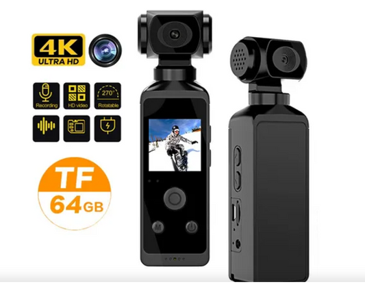 Cámara De Acción 4k Hd, Magnética, Wifi, Videocámara Deporti