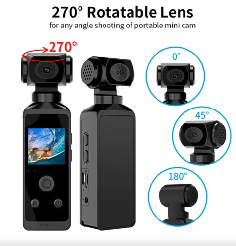 Cámara De Acción 4k Hd, Magnética, Wifi, Videocámara Deporti